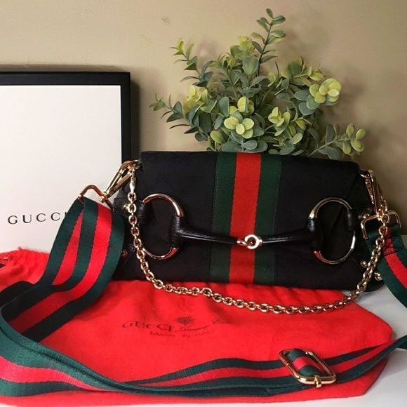 Gucci Bags Gucci Vintage Horsebit Chain Clutch Poshmark